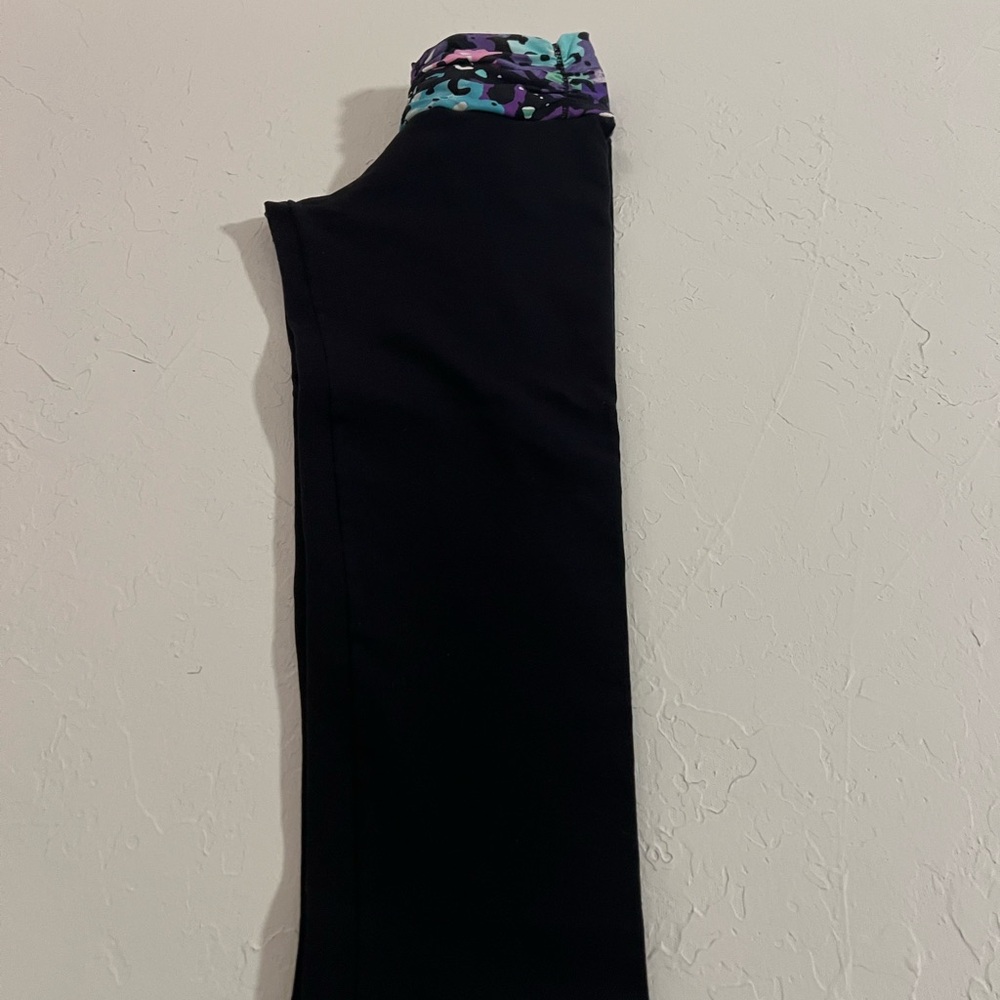 Shape Up yoga pants Leggings with Colorful Waistband